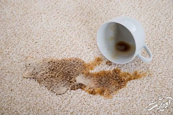 پاک کردن لکه قهوه از فرش پاک کردن لکه چایی از فرش